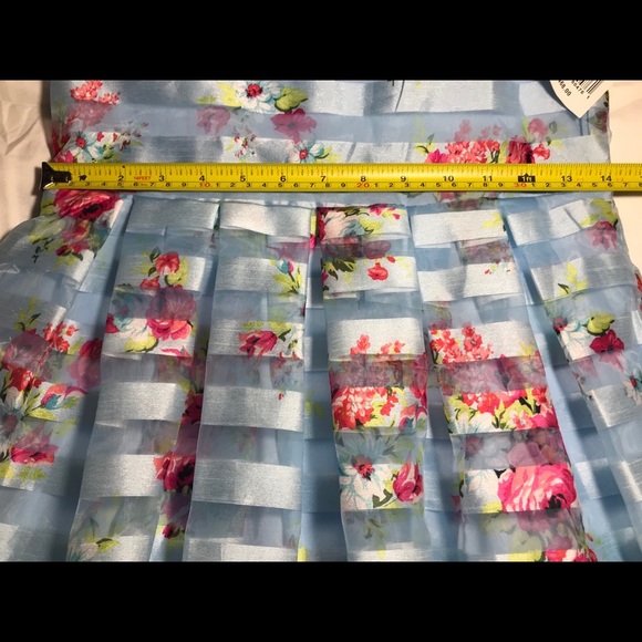 Knitworks girls 14 Easter spring floral dress - Picture 7 of 9